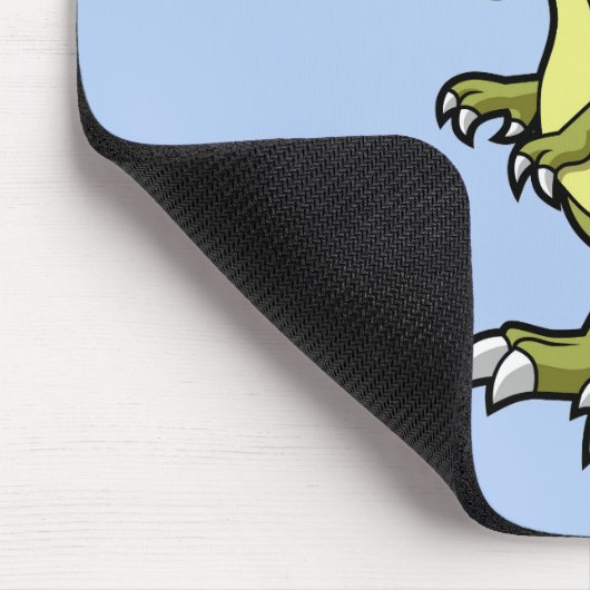 Niedliche Illustration eines Tyrannosaurus Rex. Mousepad (Ecke)