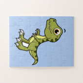 Niedliche Illustration eines Tyrannosaurus Rex. Puzzle (Horizontal)