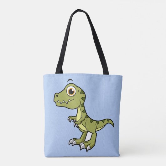 Niedliche Illustration eines Tyrannosaurus Rex. Tasche (Rückseite)
