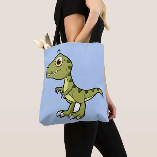 Niedliche Illustration eines Tyrannosaurus Rex. Tasche (Von Nahem)