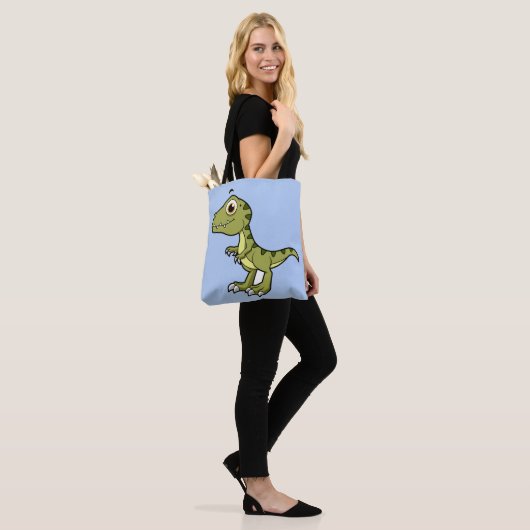 Niedliche Illustration eines Tyrannosaurus Rex. Tasche (Am Model)