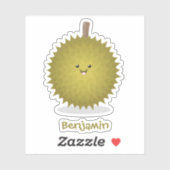 Niedliche Illustration von Happy-Duran-Cartoon Aufkleber (Blatt)