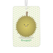 Niedliche Illustration von Happy-Duran-Cartoon Autolufterfrischer (Rückseite)