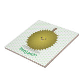 Niedliche Illustration von Happy-Duran-Cartoon Fliese (Seite)