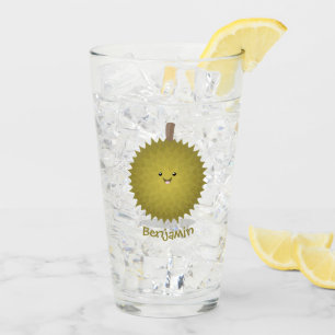Niedliche Illustration von Happy-Duran-Cartoon Glas