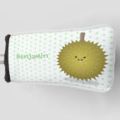 Niedliche Illustration von Happy-Duran-Cartoon Golf Headcover (Vorderseite)