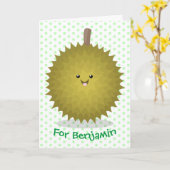 Niedliche Illustration von Happy-Duran-Cartoon Karte (Gelbe Blume)