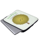 Niedliche Illustration von Happy-Duran-Cartoon Laptopschutzhülle (Vorne Knopf)