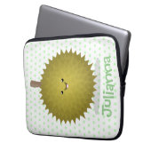 Niedliche Illustration von Happy-Duran-Cartoon Laptopschutzhülle (Vorderseite Links)