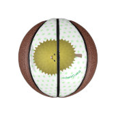 Niedliche Illustration von Happy-Duran-Cartoon Mini Basketball (Vertikal)