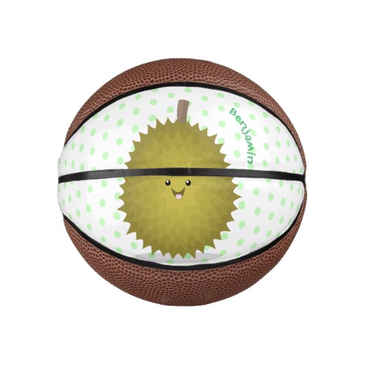 Niedliche Illustration von Happy-Duran-Cartoon Mini Basketball (Vorderseite)