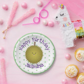 Niedliche Illustration von Happy-Duran-Cartoon Pappteller (Party)