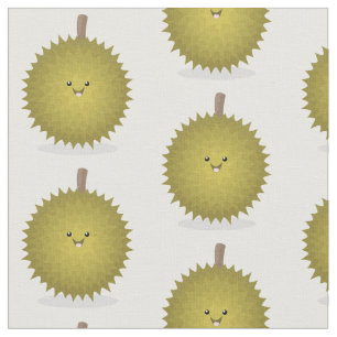 Niedliche Illustration von Happy-Duran-Cartoon Stoff