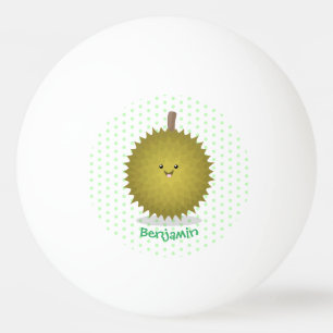 Niedliche Illustration von Happy-Duran-Cartoon Tischtennisball