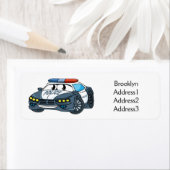 Niedliche Illustration zum Cartoon von Polizeiwage (Insitu)