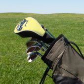 Niedliche Illustration zum Cartoon von Polizeiwage Golf Headcover (In SItu)