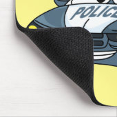 Niedliche Illustration zum Cartoon von Polizeiwage Mousepad (Ecke)