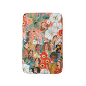 Niedliche Illustration zum Internationalen Frauent Badematte (Vorderseite Vertikal)