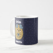 Niedliche Illustrierte Äries Personalisierte Diode Kaffeetasse (Vorderseite Links)