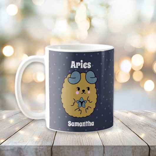 Niedliche Illustrierte Äries Personalisierte Diode Kaffeetasse
