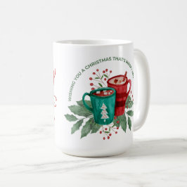 Niedliche Illustrierte Frohe und schöne Weihnachte Kaffeetasse