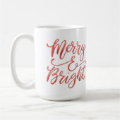 Niedliche Illustrierte Frohe und schöne Weihnachte Kaffeetasse (Links)