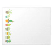 Niedliche Illustrierte Gartengrenze Notizblock (Vorderseite)