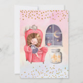 Niedliche Illustrierte Geburtstagsparty Einladung (Rückseite)