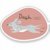 niedliche illustrierte, graue Herbstfarbe Aufkleber (Vorderseite)