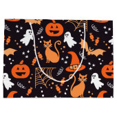 Niedliche Illustrierte Halbschrift Große Geschenktüte (Rückseite)