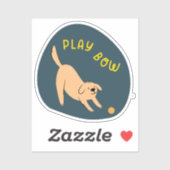 Niedliche illustrierte Hundemarine spielen Aufkleber (Blatt)