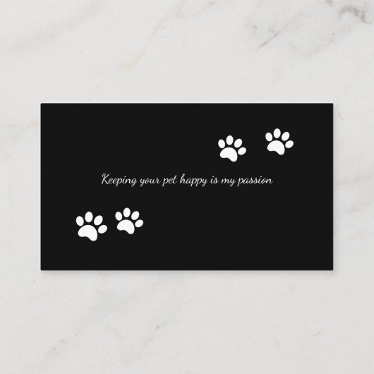 Niedliche illustrierte Hundeschlittenbetreuung Visitenkarte (Rückseite)