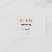 Niedliche Illustrierte Hundezucht Visitenkarte (Rückseite)