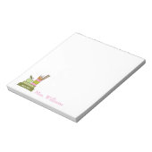 Niedliche Illustrierte Lehrer Bücher Lehrer Notepa Notizblock (Rotiert)