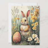 Niedliche Illustrierte Osterkarte Feiertagskarte (Vorderseite)