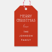 Niedliche Illustrierte Snowman Fantastische Weihna Geschenkanhänger (Rückseite)