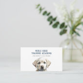 Niedliche Illustrierte Welpen-Hundeausbilder-Visit Visitenkarte (Stehend Vorderseite)