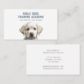 Niedliche Illustrierte Welpen-Hundeausbilder-Visit Visitenkarte (Vorne/Hinten)