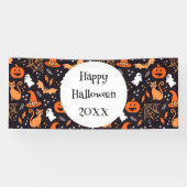 Niedliche Illustrierte Zwischenzeichen auf schwarz Banner (Horizontal)