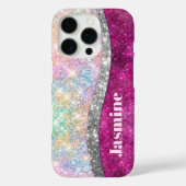 Niedliche Imitate aus rosa Glitzer Case-Mate iPhone Hülle (Rückseite)