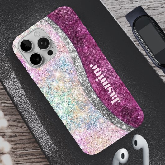 Niedliche Imitate aus rosa Glitzer Case-Mate iPhone Hülle