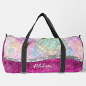 Niedliche Imitate aus rosa Glitzer Duffle Bag (Vorderseite)