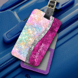 Niedliche Imitate aus rosa Glitzer Gepäckanhänger<br><div class="desc">Hübscher schicke und elegante mädchenhafte Glitzer in einzigartigen Regenbogen-Rosa-Fushia-Silber-Farben, um ein niedliches, einzigartiges mädchenhaftes Design für den Trend-versierten und kunstliebenden angesagten Trendsetter zu schaffen. Dieses stilvolle Design wäre ideal für Mädchen, die funkelnd Designs lieben. Zeigen Sie Ihren persönlichen Stil, sehen Sie modern, trendig und fühlen Sie sich stilvoll mit einem...</div>