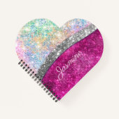 Niedliche Imitate aus rosa Glitzer Notizblock (Vorderseite)