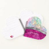 Niedliche Imitate aus rosa Glitzer Notizblock (Innenseite)