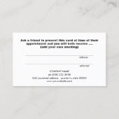 Niedliche Imitate Gold Foil Heart Kundenkarte Empfehlungskarte (Rückseite)