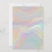 Niedliche Imitate Gold Glitzer Weihnachten Einladung (Rückseite)