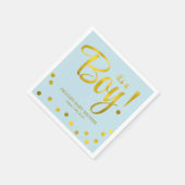 Niedliche Imitate Goldene Foil Confetti Kinderdusc Serviette (Ecke)