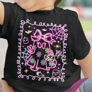 Niedliche Imitate Neon Glow Halloween Spooky Ghost Baby T-shirt