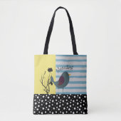 Niedliche Imitate Patchwork Stars Streifen Vogel u Tasche (Vorderseite)